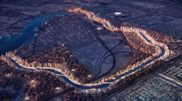 السعودية تبني أنهارًا اصطناعية تفوق نهر النيل مرتين وتغير من مشهد الجبال الهندسي 1